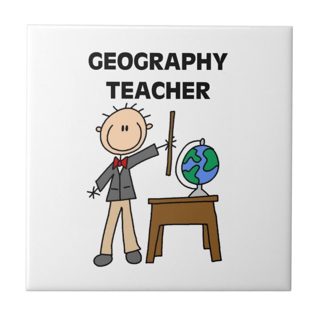 Geografilärare Kakelplatta (Framsidan)