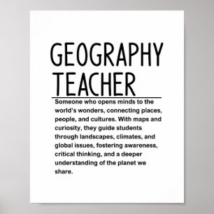 Geografilärare Poster
