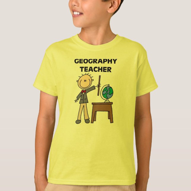 Geografilärare Tee Shirt (Framsida)