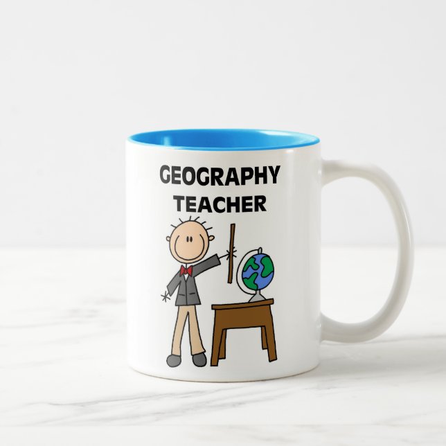 Geografilärare Två-Tonad Mugg (Höger)
