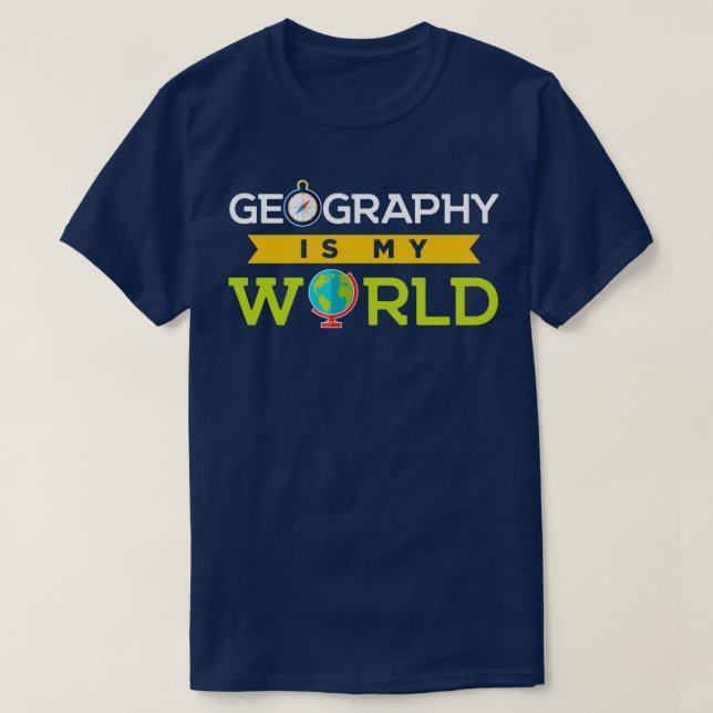 Geografin är min geografiska Fantastisk-Kärlek T Shirt (Design framsida)