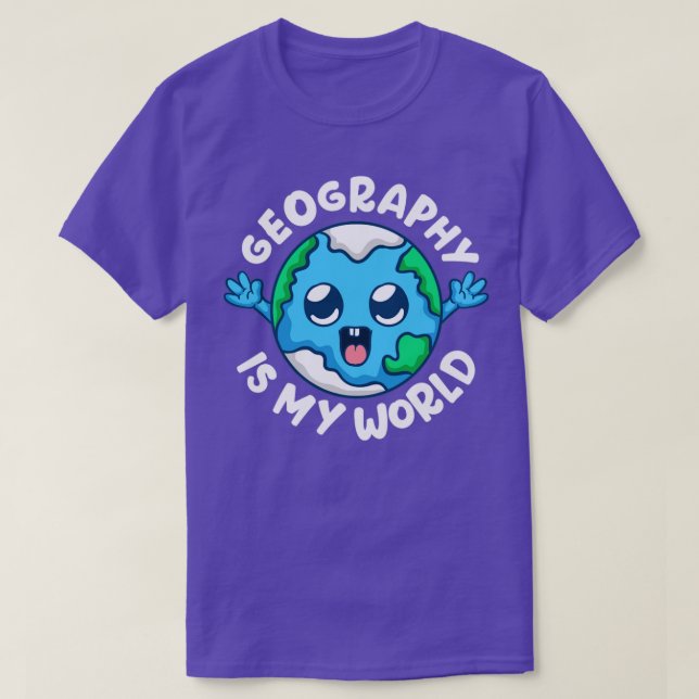 Geografin är min världsgeograf t shirt (Design framsida)