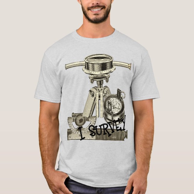 GEOGRAFISK ÅTGÄRD FÖR MARKUNDERSÖKNING T SHIRT (Framsida)