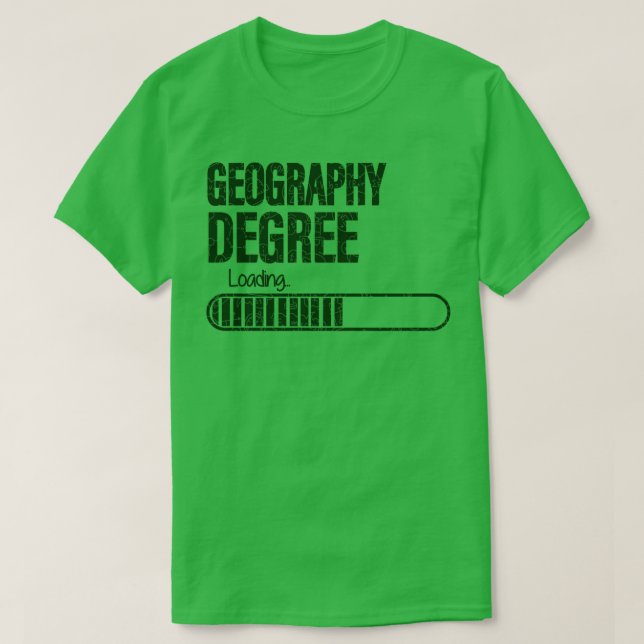 Geografisk belastning för geografiska Studenter T Shirt (Design framsida)