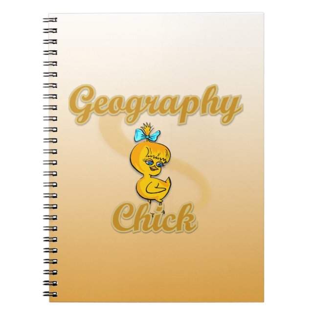 Geografisk Chick Anteckningsbok Med Spiral (Framsidan)