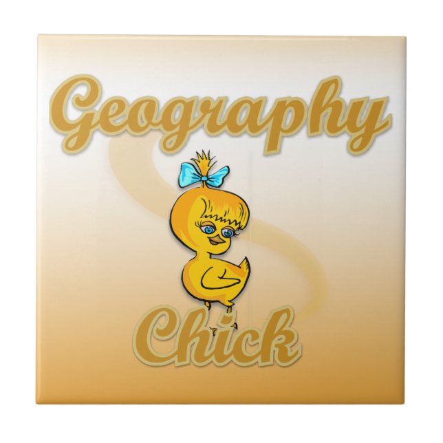 Geografisk Chick Kakelplatta (Framsidan)