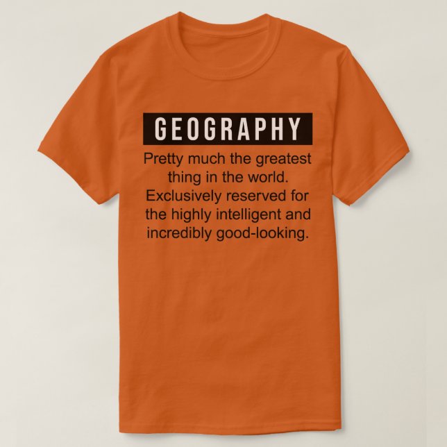 geografisk definition t shirt (Design framsida)