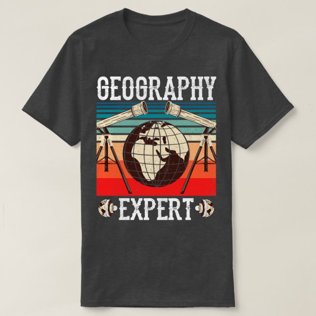 Geografisk expert Geo Geographer Student 1 T Shirt (Design framsida)