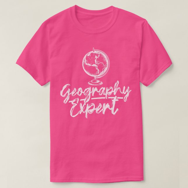 Geografisk expert på Student Geo Geografer T Shirt (Design framsida)