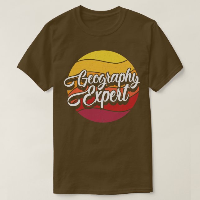 Geografisk expert t shirt (Design framsida)
