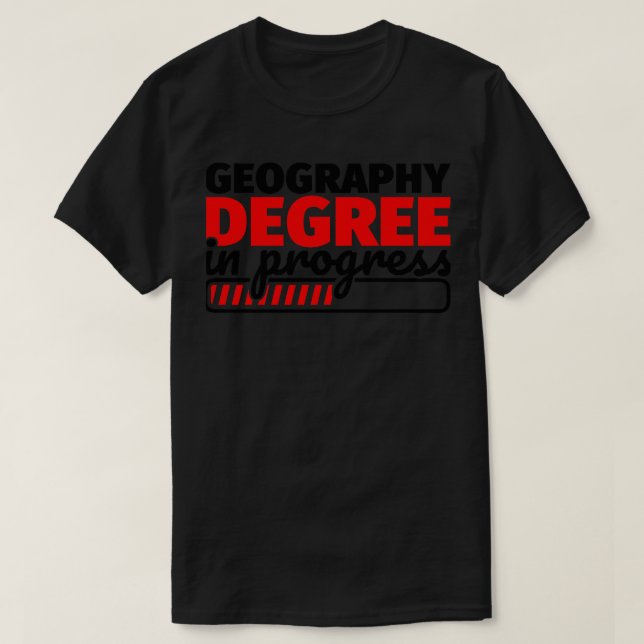 Geografisk grad under utveckling t shirt (Design framsida)