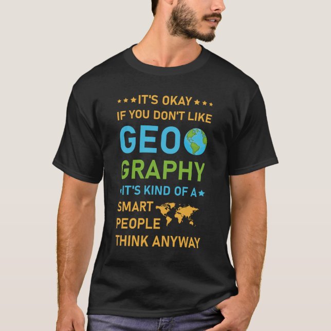 Geografisk kartografi t shirt (Framsida)