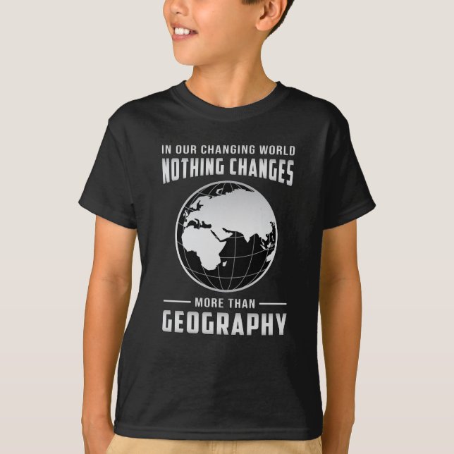 Geografisk lärargåva från Lärare i Karta världsdel T Shirt (Framsida)