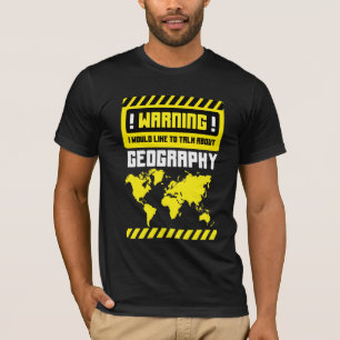 Geografisk läroplan för lärare i världskartan t shirt