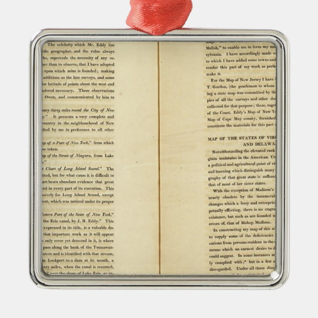 Geografisk Memoir 2 Julgransprydnad Metall (Framsidan)