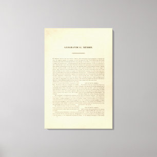 Geografisk Memoir Canvastryck