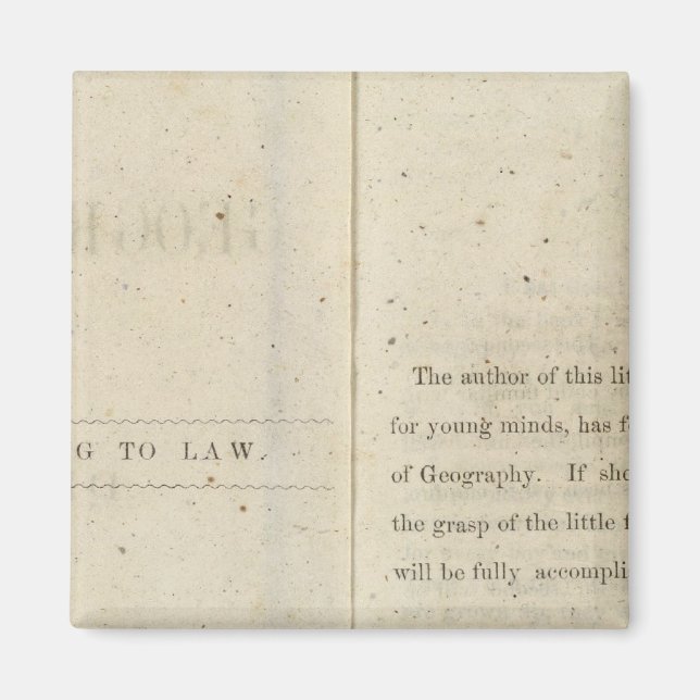 Geografisk prefektläsare för Dixie-barn Magnet (Framsidan)