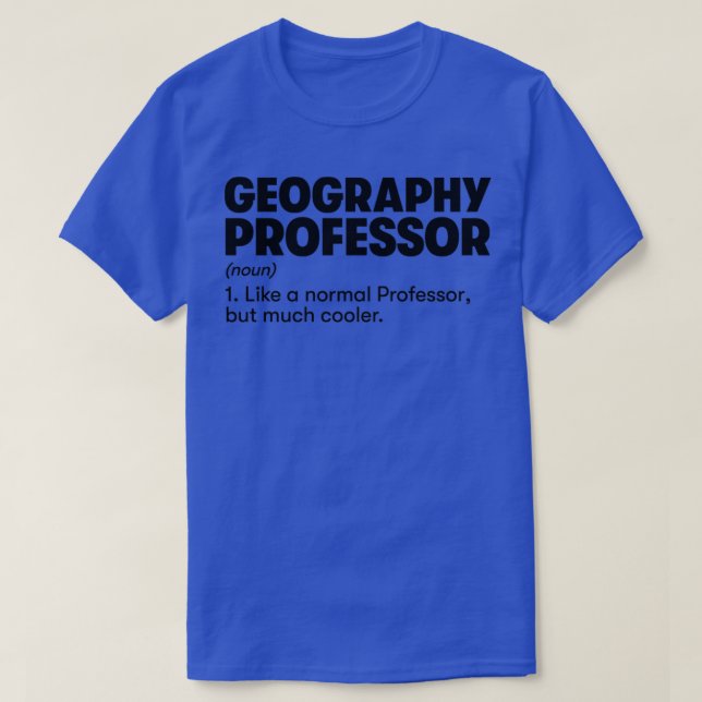 Geografisk professor t shirt (Design framsida)