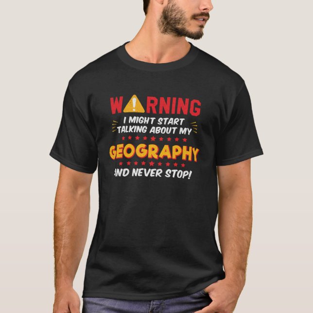 Geografisk skämtgrafik t shirt (Framsida)