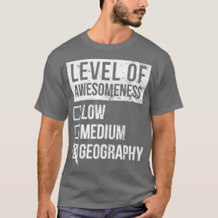 Geografisk underbara konstnivå t shirt