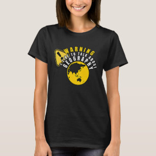 Geografisk världskarta Jordens geograf Skolans Geo T Shirt