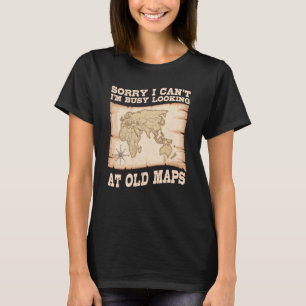 Geografisk världskarta Kartografi Geography Geolog T Shirt