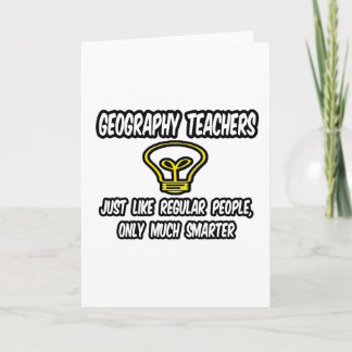 Geografiska lärare..vanliga människor, endast smar kort