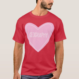 Geografiskt hjärta t shirt