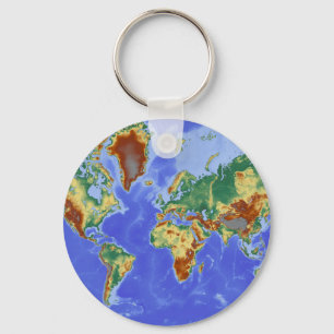 Geografiskt Internationell i Karta Nyckelring