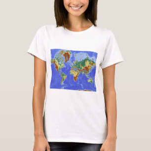 Geografiskt Internationell i Karta Tröja
