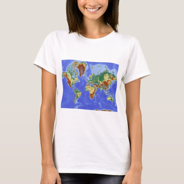 Geografiskt Internationell i Karta Tröja (Framsida)