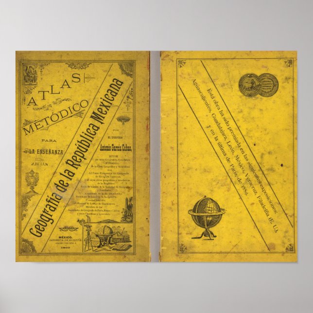 Geografiskt Karta Poster (Framsidan)