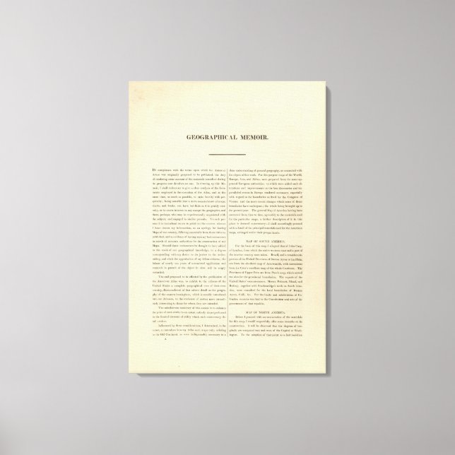 Geografiskt minnesmärke canvastryck (Framsida)