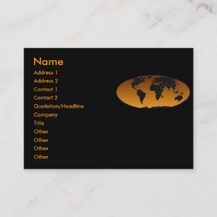 Geografiskt profilera kortet visitkort