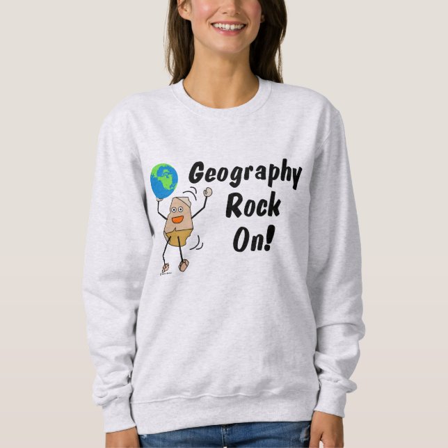 Geografiskt Sten på T Shirt (Framsida)