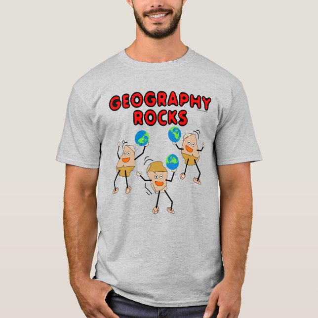 Geografiskt Sten T Shirt (Framsida)