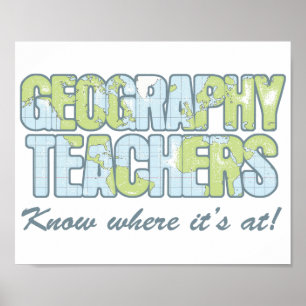 Geograflärare vet var det är på poster