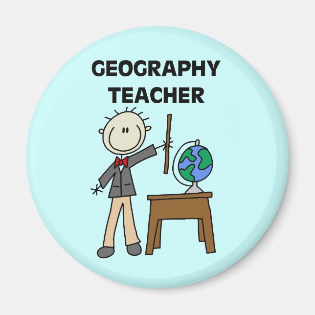 GEOGRAFY TEACHER Tshirts and Gifts Magnet (Framsidan)