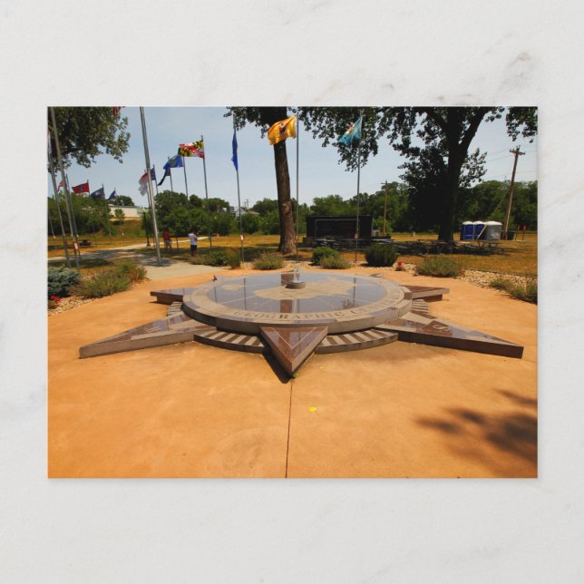 Geographical Center Monument, Belle Fourche, SD Vykort (Framsida)