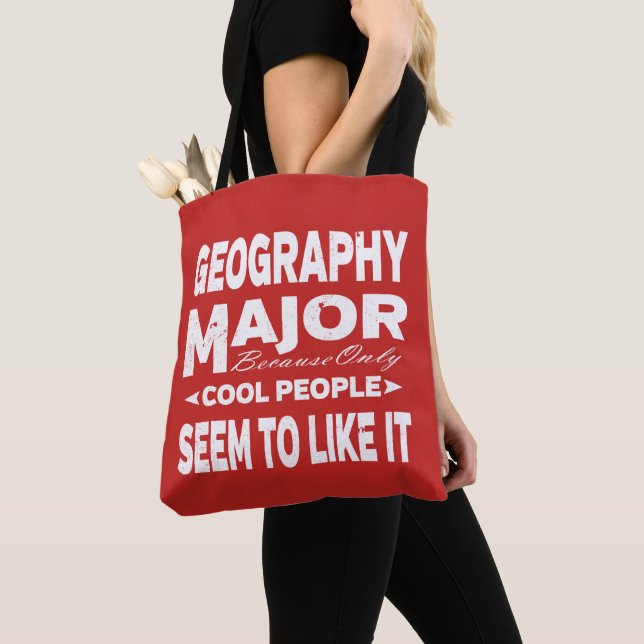 Geography College Major Coola People Tygkasse (Närbild)