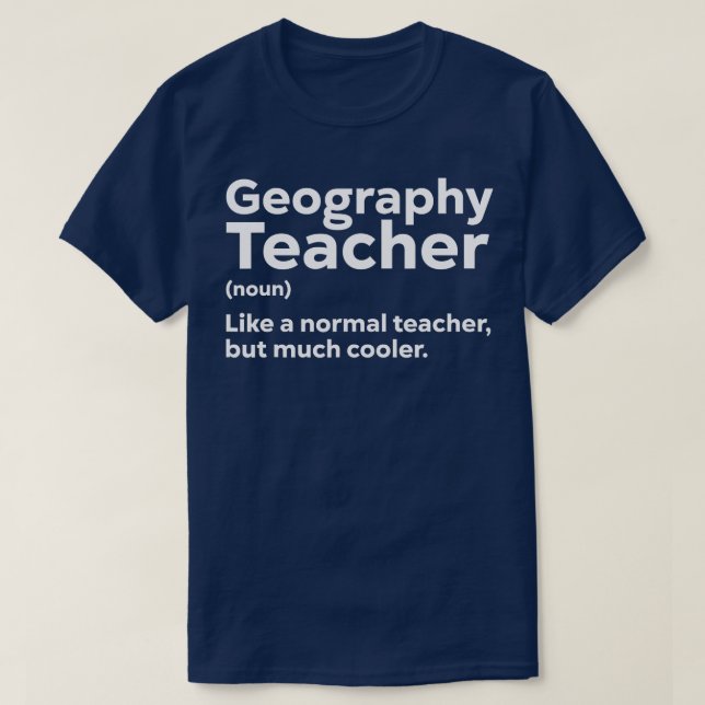 Geography Eacher Funny Definition Geolog T Shirt (Design framsida)