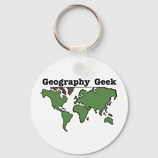 Geography Geek Nyckelring (Framsida)