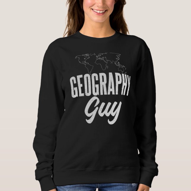 Geography Guy Teacher Geographer T Shirt (Framsida)