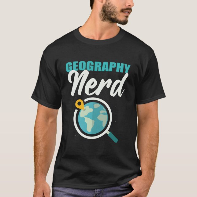 Geography Nerd Archaeologist T Shirt (Framsida)