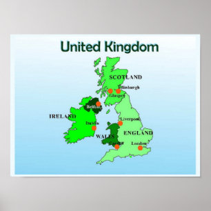 Geography, Social Studies, Förenade kungariket, Ka Poster