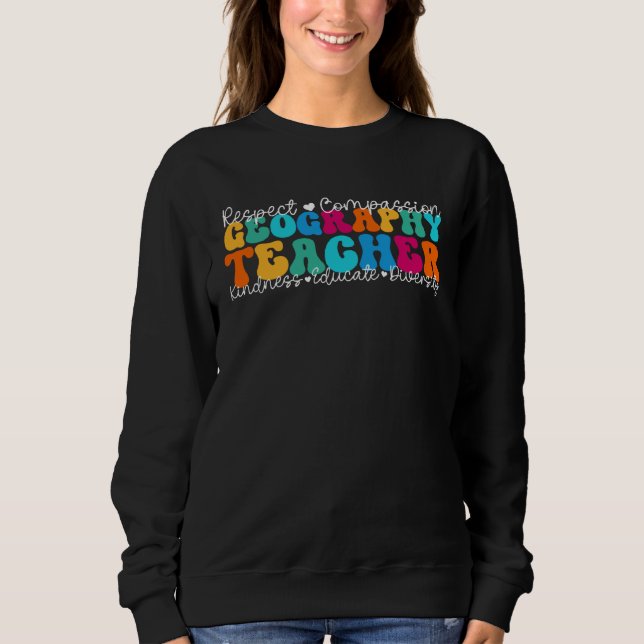 Geography Teacher Appreciation Week Back to School T Shirt (Framsida)