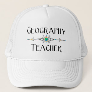 Geography Teacher Decorative Line Keps