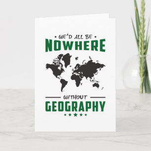 Geography Teacher Funny World Continents Gift Idea Kort