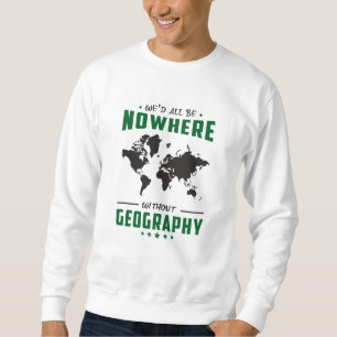 Geography Teacher Funny World Continents Gift Idea Lång Ärmad Tröja
