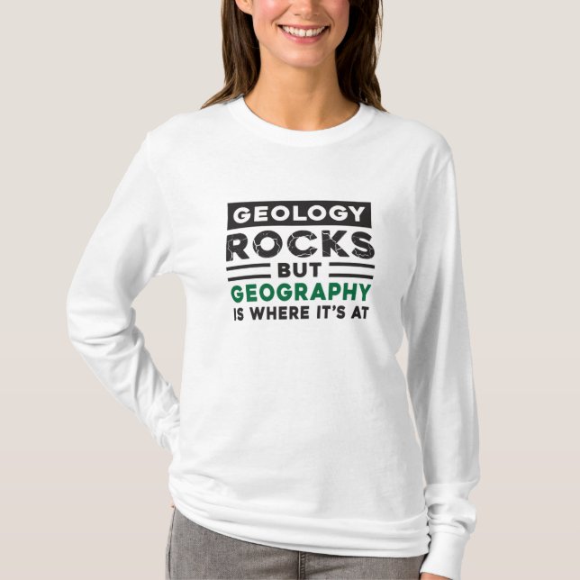 Geography Teacher Funny World Continents Gift Idea T Shirt (Framsida)